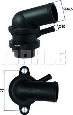 Knecht/Mahle TI 239 87D термостат, охлаждающая жидкость на CHEVROLET LACETTI (J200)