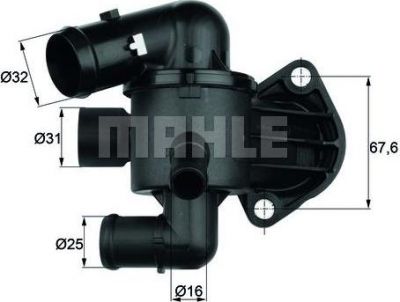 Knecht/Mahle TI 33 87 термостат, охлаждающая жидкость на VW PASSAT (3C2)