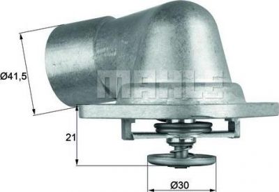 Knecht/Mahle TI 46 92D термостат, охлаждающая жидкость на OPEL VECTRA B Наклонная задняя часть (38_)