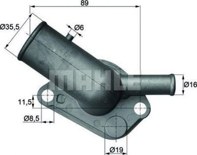 Knecht/Mahle TI 64 87D термостат, охлаждающая жидкость на FIAT TEMPRA (159)