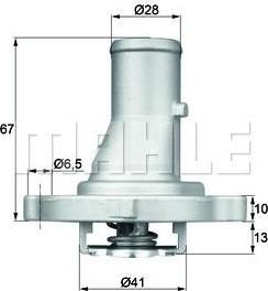 Knecht/Mahle TI 68 87D термостат, охлаждающая жидкость на FIAT UNO (146A/E)