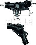 KNECHT/MAHLE Термостат E46/E39/E60 X3 X5 Z3 Z4 (1153 0 139 877, TM 13 97)