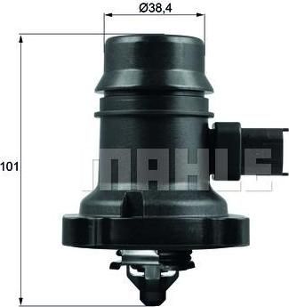 Knecht/Mahle TM 37 103 термостат, охлаждающая жидкость на CHEVROLET AVEO седан (T300)