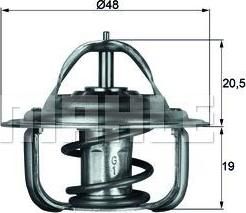 Knecht/Mahle TX 1 87D термостат, охлаждающая жидкость на OPEL KADETT D (31_-34_, 41_-44_)