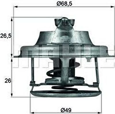 Knecht/Mahle TX 102 82D термостат, охлаждающая жидкость на RENAULT 25 (B29_)