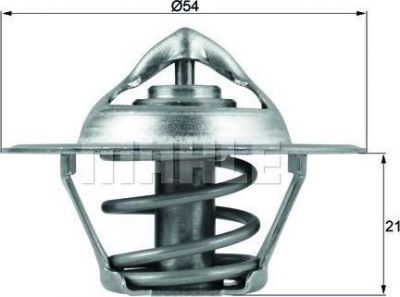 Knecht/Mahle TX 112 83D термостат, охлаждающая жидкость на SKODA ROOMSTER Praktik (5J)