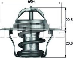 KNECHT/MAHLE Термостат AD VW 97-> 4cyl/MITSUBISHI (MN980137, TX 14 87D)