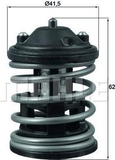 Knecht/Mahle TX 163 87D1 термостат, охлаждающая жидкость на 5 (F10, F18)