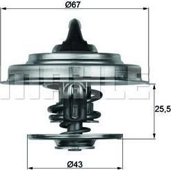 Knecht/Mahle TX 18 83 термостат, охлаждающая жидкость на MERCEDES-BENZ SK