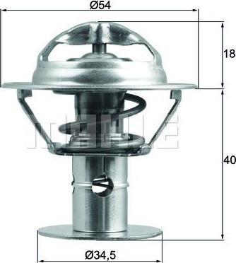 Knecht/Mahle TX 180 86D термостат, охлаждающая жидкость на FORD COUGAR (EC_)