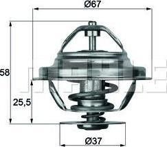 Knecht/Mahle TX 20 71D термостат, охлаждающая жидкость на MERCEDES-BENZ UNIMOG