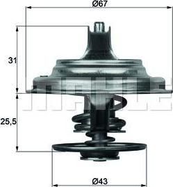 Knecht/Mahle TX 23 79D термостат, охлаждающая жидкость на IVECO P/PA