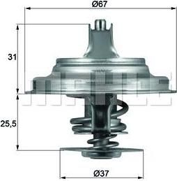 Knecht/Mahle TX 25 71D термостат, охлаждающая жидкость на VW LT 28-46 II фургон (2DA, 2DD, 2DH)