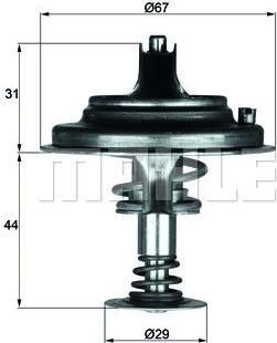 Knecht/Mahle TX 26 71D термостат, охлаждающая жидкость на MERCEDES-BENZ S-CLASS (W126)