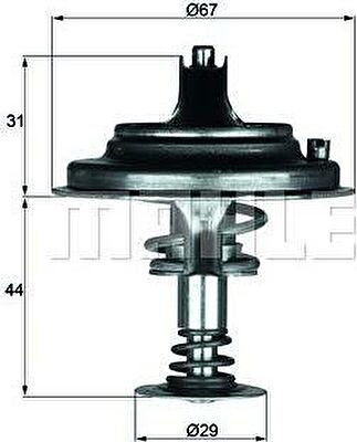 Knecht/Mahle TX 26 80D1 термостат, охлаждающая жидкость на MERCEDES-BENZ S-CLASS (W126)