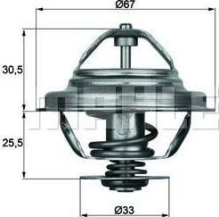 Knecht/Mahle TX 27 71D термостат, охлаждающая жидкость на 5 (E12)