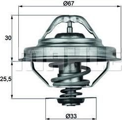 KNECHT/MAHLE Термостат (1153 1 712 043, TX 28 88D)