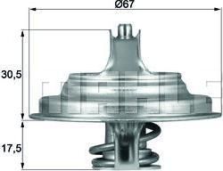 Knecht/Mahle TX 54 83D термостат, охлаждающая жидкость на MERCEDES-BENZ AXOR 2