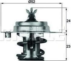 KNECHT/MAHLE Термостат DAIHATSU (90048-33021, TX 7 88D)