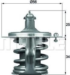 Knecht/Mahle TX 79 78D термостат, охлаждающая жидкость на SUBARU IMPREZA универсал (GF)