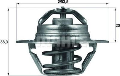 Knecht/Mahle TX 88 88D термостат, охлаждающая жидкость на PEUGEOT 306 (7B, N3, N5)