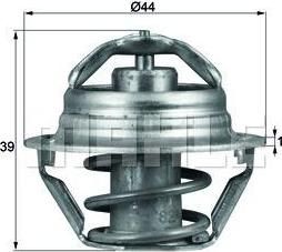 Knecht/Mahle TX 90 82D термостат, охлаждающая жидкость на DAIHATSU CHARADE III (G100, G101, G102)