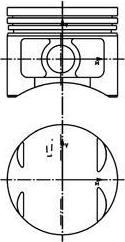Kolbenschmidt 40015610 поршень на RENAULT CLIO III (BR0/1, CR0/1)
