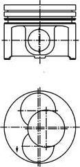 Kolbenschmidt 40092720 поршень на VW CADDY II фургон (9K9A)