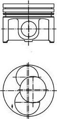 Kolbenschmidt 40093720 поршень на VW CADDY II фургон (9K9A)
