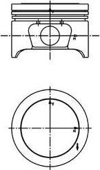 KOLBENSCHMIDT 40 161 600_=040 04 00 !поршень Citroen Xsara/C3/C4, 1.6 16V TU5JP4 02 40161600 (40161600)
