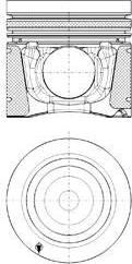 Kolbenschmidt 40270620 поршень на MERCEDES-BENZ AXOR 2
