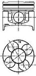 Kolbenschmidt 40290600 поршень на MITSUBISHI PAJERO SPORT II (KH_, KG_)