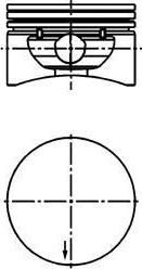 Kolbenschmidt 40380610 поршень на OPEL ASTRA G универсал (F35_)