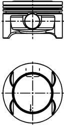 Kolbenschmidt 40385610 поршень на OPEL CORSA D