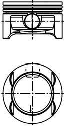 Kolbenschmidt 40386600 поршень на OPEL ASTRA H (L48)