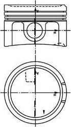 KOLBENSCHMIDT Поршнекомплект Audi A3, TT, Seat Leon, Toledo 1.8 ARX 2000- d81.0 STD KS (40434600)