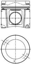 KOLBENSCHMIDT Поршнекомплект MB Actros OM501/502 V6/V8 d130.0 STD (=99 378 600) KS (=40 448 600) (40448601)