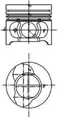 KOLBENSCHMIDT Поршень двигателя комплект (40465610)