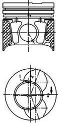 Kolbenschmidt 40469600 поршень на FORD FIESTA V (JH_, JD_)