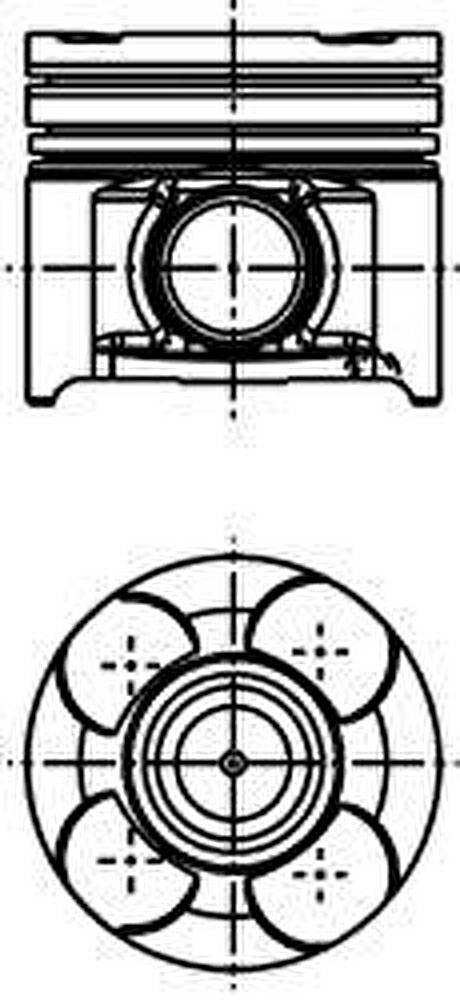 Kolbenschmidt 40660620 поршень на ALFA ROMEO 156 (932)