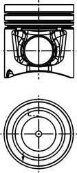 KOLBENSCHMIDT Поршень комплект MB OM457 Euro4 (40666600)