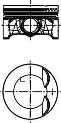 Kolbenschmidt 40759600 поршень на VW MULTIVAN V (7HM, 7HN, 7HF, 7EF, 7EM, 7EN)