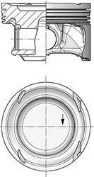 Kolbenschmidt 40862600 поршень на MERCEDES-BENZ E-CLASS (W212)