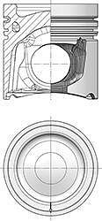 Kolbenschmidt 41003600 поршень на MERCEDES-BENZ AXOR 2