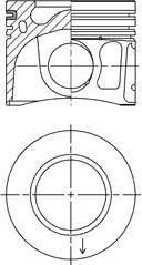 Kolbenschmidt 41072600 поршень на FORD TRANSIT фургон