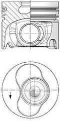 Kolbenschmidt 41093600 поршень на VW MULTIVAN V (7HM, 7HN, 7HF, 7EF, 7EM, 7EN)