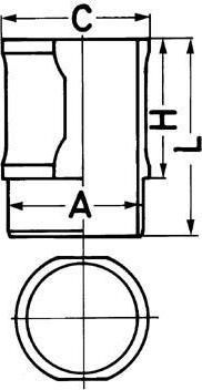 Kolbenschmidt 88592110 гильза цилиндра на ALFA ROMEO 90 (162)
