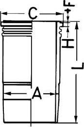 KOLBENSCHMIDT 89 192 110_гильза ·MB.OM 407/H,409 STD (89192110)