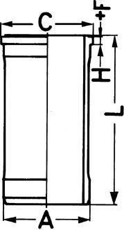 Kolbenschmidt 89568110 гильза цилиндра на RENAULT TRUCKS R