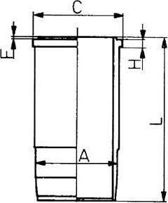Kolbenschmidt 89588110 гильза цилиндра на RENAULT TRUCKS Premium